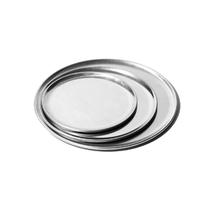 Aluminium Serving <b>Plate</b> 3 Pieces In Different Sizes Dinnerware <b>Decorative</b> Aluminum <b>Plate</b> Round Shape - Product Image 1
