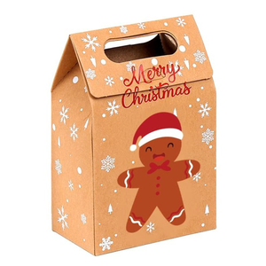 กล่องกระดาษแข็งรีไซเคิลแบบกำหนดเอง TH CBB-570 พร้อมหูหิ้วสำหรับบรรจุภัณฑ์ของขวัญวันหยุด เคลือบด้านและลายนูน - Product Image 2