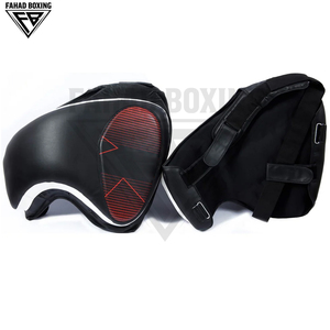 Red And Black Color Newest High-Visibility Target Training Gear Heavy-Duty Martial Arts Customizable Boxing Thigh Protector - Product Image 3