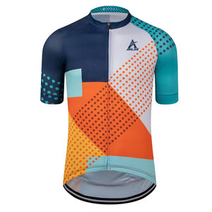 Maillot de cyclisme à manches courtes en matière flexible pour cyclistes professionnels - Product Image 1