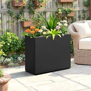 Jardinera de Acero Inoxidable Personalizada OEM para Exteriores, Contenedor de Flores Metálico Decorativo y Duradero para Patio y Balcón, Venta al Por Mayor - Product Image 3