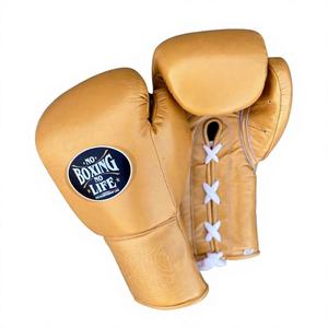 No Boxing No Life Guantes de MMA/Sanda con cordones de cuero genuino, antideslizantes, que absorben la humedad, con agarres para las manos, protector de mejillas, protector de cabeza y protector de ingle - Product Image 3
