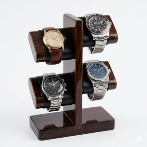Modern <b>Wooden</b> Sculpture With Black Leather Accents Handmade Freestanding Art <b>Piece</b> - Product Image 5
