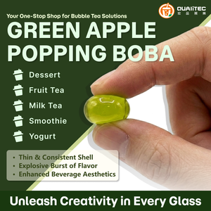 Green <b>Apple</b> Popping Boba Bubble <b>Tea</b> Ingredients Juicy Easy to Prepare For Food Importers For Smoothies High Quality Thin Skin - Product Image 2