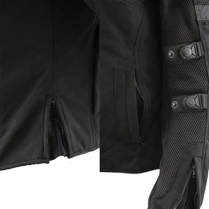 Blouson Moto Femme Noir Personnalisé Toutes Saisons Coupe-Vent Respirant Doublure Amovible Grande Taille OEM 220g 100% Polyester - Product Image 4