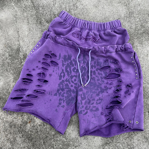Shorts d'été décontractés pour hommes de haute qualité, design double taille, 100 % coton uni, anti-UV, séchage rapide, respirants, personnalisables et tendance - Product Image 1