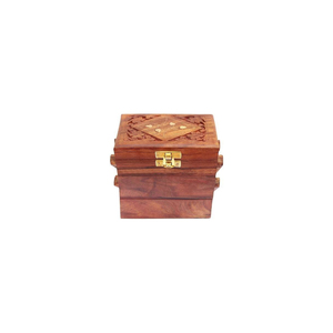 Caja de Joyería de Madera de Lujo con Logotipo Personalizado al por Mayor, Caja de Regalo de Madera Maciza Hecha a Mano de Primera Calidad, Embalaje con Forro de Terciopelo, Organizador de Joyas - Product Image 2