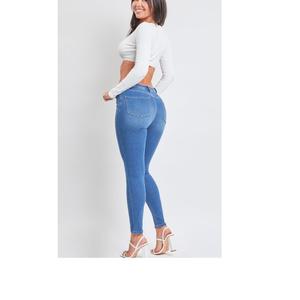 Pantalon en jean taille haute skinny pour femme, délavé, avec décoration boutonnée, en coton/élasthanne, exportation, vente chaude - Product Image 6