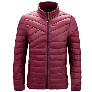 Wholesale Men's High Quality Customized Plus Size Winter Bomber Puffer Jacket Thin <b>Padded</b> <b>Coat</b> - Product Image 2