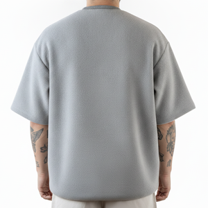 T-shirt Homme Oversize Personnalisé en Coton Lourd de Luxe 100% Coton, Coupe Boxy, Motif Lettres Imprimé, Écologique, Unisexe, OEM - Product Image 2