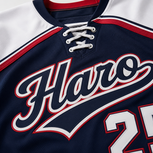 Ensemble de maillots de hockey sur glace personnalisés avec appliques en twill et broderies, avec chaussettes de hockey assorties pour les équipes jeunes et adultes - Product Image 5