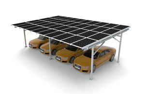 Belle Performance Paysage Quatre Pôles En Acier Installation Simple Montage Solaire Carport - Product Image 2