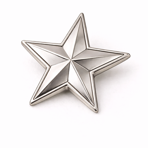 Accesorios de lujo para trajes de hombre, pin de estrella de plata de ley 925 personalizado. - Product Image 2