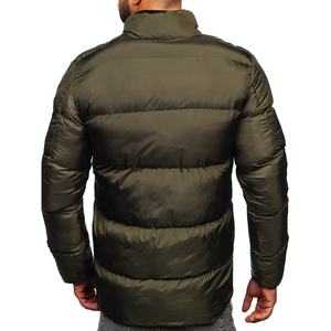 Bombardier d'hiver en coton à bulles Manteaux d'hiver en coton Vestes grande taille Veste mince rembourrée pour hommes avec col montant - Product Image 5