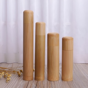 Tooth <b>Brush</b> Travel Covers Holder case <b>Bamboo</b> Lidded Tubes Biodegradable Container Boxes Customization Accept - Product Image 1