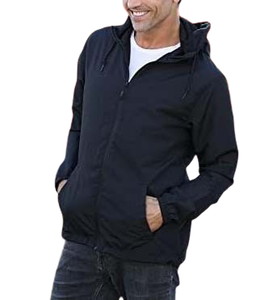 Veste coupe-vent personnalisée au design nouveau, respirante, vêtements de sport pour hommes, veste coupe-vent décontractée à capuche pour l'extérieur - Product Image 2