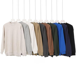 เสื้อสเวตเชิ้ตพรีเมียมสำหรับผู้ชาย ผ้าคอตตอนหนานุ่ม ทรงโอเวอร์ไซส์ คอกลม แฟชั่นแนวสตรีท - Product Image 1