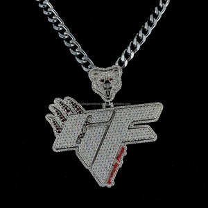 Magnifique pendentif en argent sterling 925 avec diamant de moissanite personnalisé Style HipHop glacé pendentif esthétique personnalisé - Product Image 3