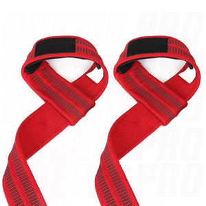 Sangle de musculation durable avec crochet, support de poignet élastique en coton robuste et personnalisé pour la gym, le fitness, l'entraînement, la force athlétique et les soulevés de terre - Product Image 5
