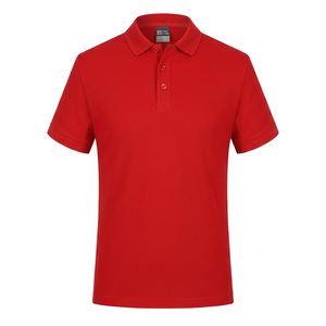 เสื้อถักโพลีเอสเตอร์สีพื้นสำหรับผู้ชาย ป้องกันรอยยับ แขนสั้น ลำลอง ย้อมสีเรียบ คอกลม สีเทา - Product Image 2