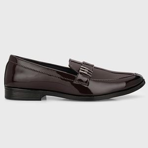 Zapatos Formales de Cuero Animal para Hombre |   Zapatos de Vestir Sin Cordones con Plantilla Acolchada |   Diseño Cómodo y Elegante con Opción de Logotipo Personalizado - Product Image 1