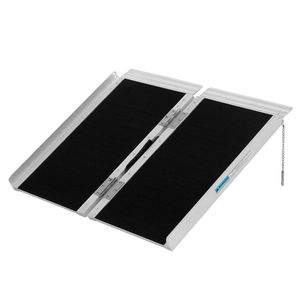 Rampa Pieghevole in Alluminio Antiscivolo da 2 Piedi per Scooter per Disabili, Rampa Portatile per Soglie con Superficie Antiscivolo, Dispositivo Ausiliario per Sedie a Rotelle - Product Image 3