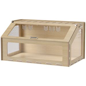 Habitat della gabbia per animali domestici da 39 pollici per criceto nano gerbillo criceto cavia e quercia di ratto con finestra in acrilico e piano apribile - Product Image 1