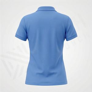 Camiseta con Cuello Polo para Mujer con Logotipo Bordado, Camiseta de Algodón para Mujer, Camiseta Polo para Mujer, Camiseta Polo a la Moda - Product Image 2