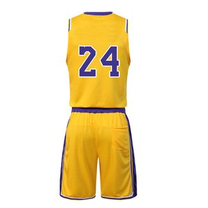 Victory Yellow Basketball Jersey Set Purple Trim Breathable Mesh Quick Dry Sleeveless Uniform Gym <b>Trainer</b> All Seasons Sports - Product Image 3