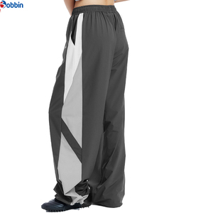 Pantalones de Hombre Transpirables con Cordón Ajustable, Pantalones Anchos de Alta Calidad para Hombre, Cintura Elástica, Bloques de Color, Franja Lateral, Pantalones Casuales de Verano - Product Image 1
