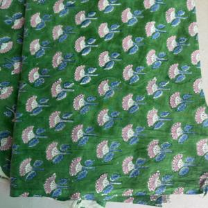 Soft Pure Cotton <b>Block</b> <b>Printed</b> Fabric for Women Girls Dress Material Kurti Top and Tunic Fabric - Product Image 3
