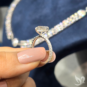 Bague en or massif 10K avec halo caché en diamant de laboratoire taille cœur 3 carats, certifiée IGI, pour anniversaire - Product Image 4