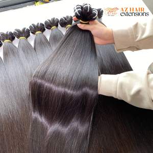 Paquets de tissage de cheveux raides crus vierges vietnamiens cuticule cheveux alignés vente en gros d'extensions de cheveux humains naturels - Product Image 6