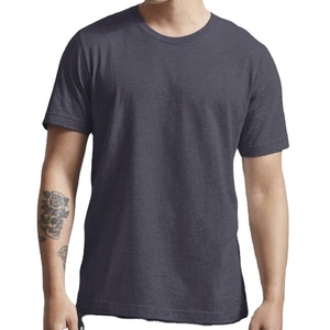 Camiseta de algodón 100% para hombre, jersey premium, informal, lisa, al por mayor, OEM, logotipo personalizado, moderna, elegante, recién llegada - Product Image 4