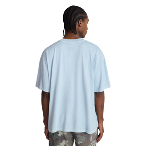 เสื้อยืดโอเวอร์ไซส์สีพื้น – เสื้อยืดคอกลมแบบดรอปไหล่ ดีไซน์สั่งทำได้ สวมใส่สบาย ระบายอากาศดี สไตล์ลำลอง คลาสสิก แฟชั่น - Product Image 2