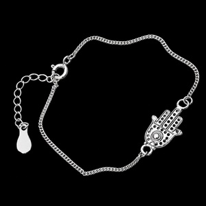 Elegant 925 Sterling Silver <b>Boho</b> Chain Link <b>Bracelet</b> Handmade Pendant <b>Bracelet</b> Anniversary Gift for Her - Product Image 2