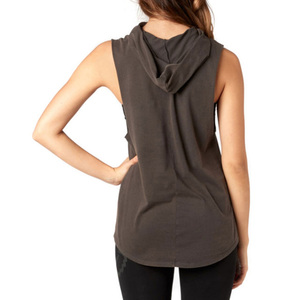 Camiseta sin mangas informal para mujer, de punto, de secado rápido, transpirable, ecológica, de spandex/algodón - Product Image 4