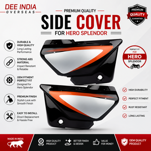 Cache latéral de moto pour Hero Splendor |   Panneau latéral de vélo |   Corps en ABS durable - Product Image 3