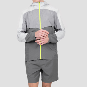 Ensemble veste coupe-vent légère et respirante pour homme et short, vêtements d'extérieur coupe-vent à capuche pour homme, ensemble short coupe-vent - Product Image 6