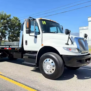 Export Ready Used 2019 For-International 4300 21ft <b>Flatbed</b> Rollback Tow <b>Truck</b> 6.7L Cumminss A/T LHD/RHD Worldwide Shipping - Product Image 1