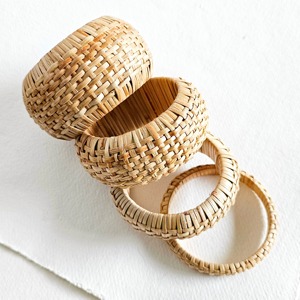 <b>Set</b> of handwoven rattan bracelet top choice fashion jewelry natural wooden <b>bangle</b> bracelets - Product Image 5