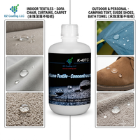EZ Coating LLC Concentrado Textil Nano K-407C Revestimiento Hidrofóbico Líquido Acabado Transparente