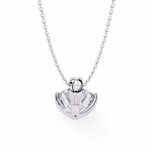 Minimalist 14K <b>Solid</b> <b>Gold</b> IGI Certified 2 CT Round Cut 8 Prong Set Lab Diamond Solitaire <b>Pendant</b> Necklace for Women Party Gift - Product Image 4