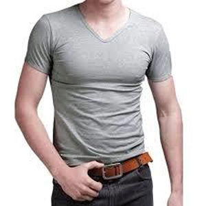 Camiseta Transpirable de Alta Calidad 100% Algodón Personalizable para Hombre, Cuello en V, Color Sólido, Ecológica - Product Image 6