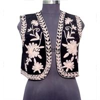 Veste en coton 100% imprimée de motifs floraux Cotrise pour femmes A2ZCraftBazar, style vintage d'automne, respirante, avec logo au dos, manches courtes, col rond
