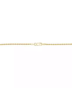 Italian <b>Silver</b> 2-Pc. <b>Set</b> Polished Rope Link Collar <b>Necklace</b> & Matching <b>Bracelet</b> | Macy's - Product Image 6