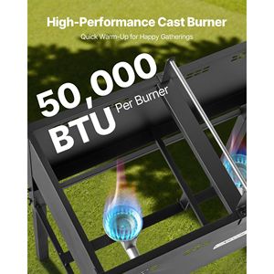 Friggitrice Professionale a Gas Propano per Esterni, Grande Capacità, Doppia Vasca 16QTx2, in Acciaio Inossidabile, per Pesce, con 3 Cestelli e Termometro, per Uso Esterno - Product Image 4