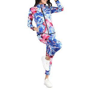 ชุดกีฬาฤดูหนาวแบบซับลิเมชั่นคุณภาพสูงสำหรับผู้หญิง ลายเรียบ พร้อมออกแบบโลโก้ ไซส์พลัส เป็นมิตรกับสิ่งแวดล้อม - Product Image 4