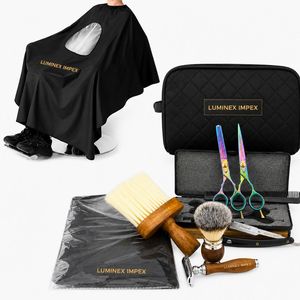 Ciseaux de coiffure Haryali noirs de 6 pouces, ensemble de ciseaux à effiler - Product Image 4