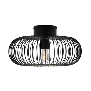 Lampe murale suspendue de forme ronde en maille noire, design moderne, pour la décoration de la maison, du salon, de la cuisine - Product Image 5